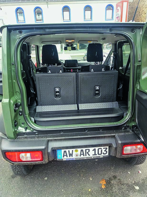 Suzuki Jimny Kofferraum klein