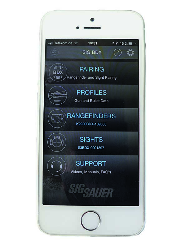 Sig-Sauer BDX App