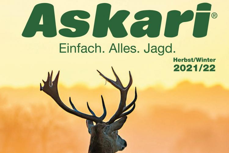 Ein Geweihter ziert den neuen Askari Jagdkatalog.